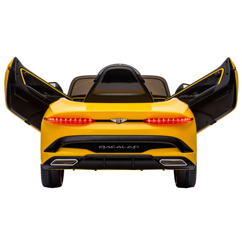 Lincesed ride-on car for children Bentley Bacalar, 4x4, 120W, 12V, Premium, yellow [20]