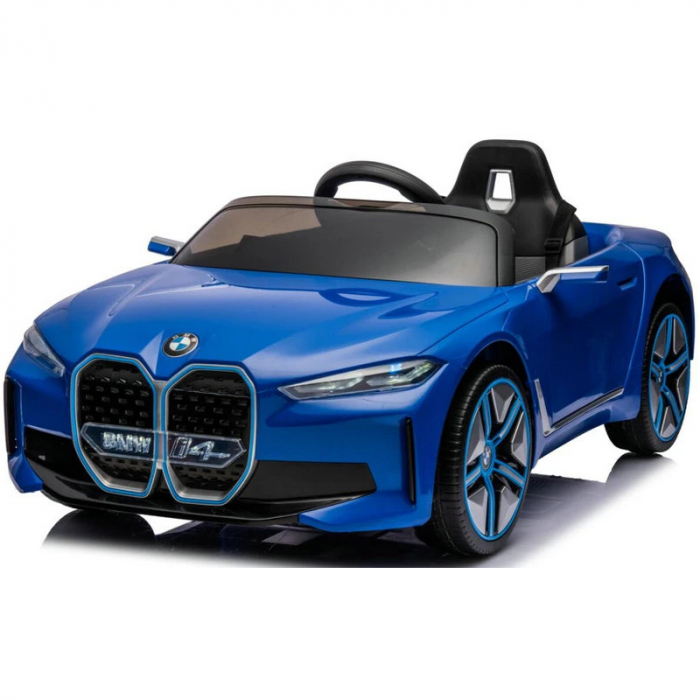 Masinuta electrica copii cu licenta BMW I4, bluetooth, 70W, 12V, Premium, albastru [1]
