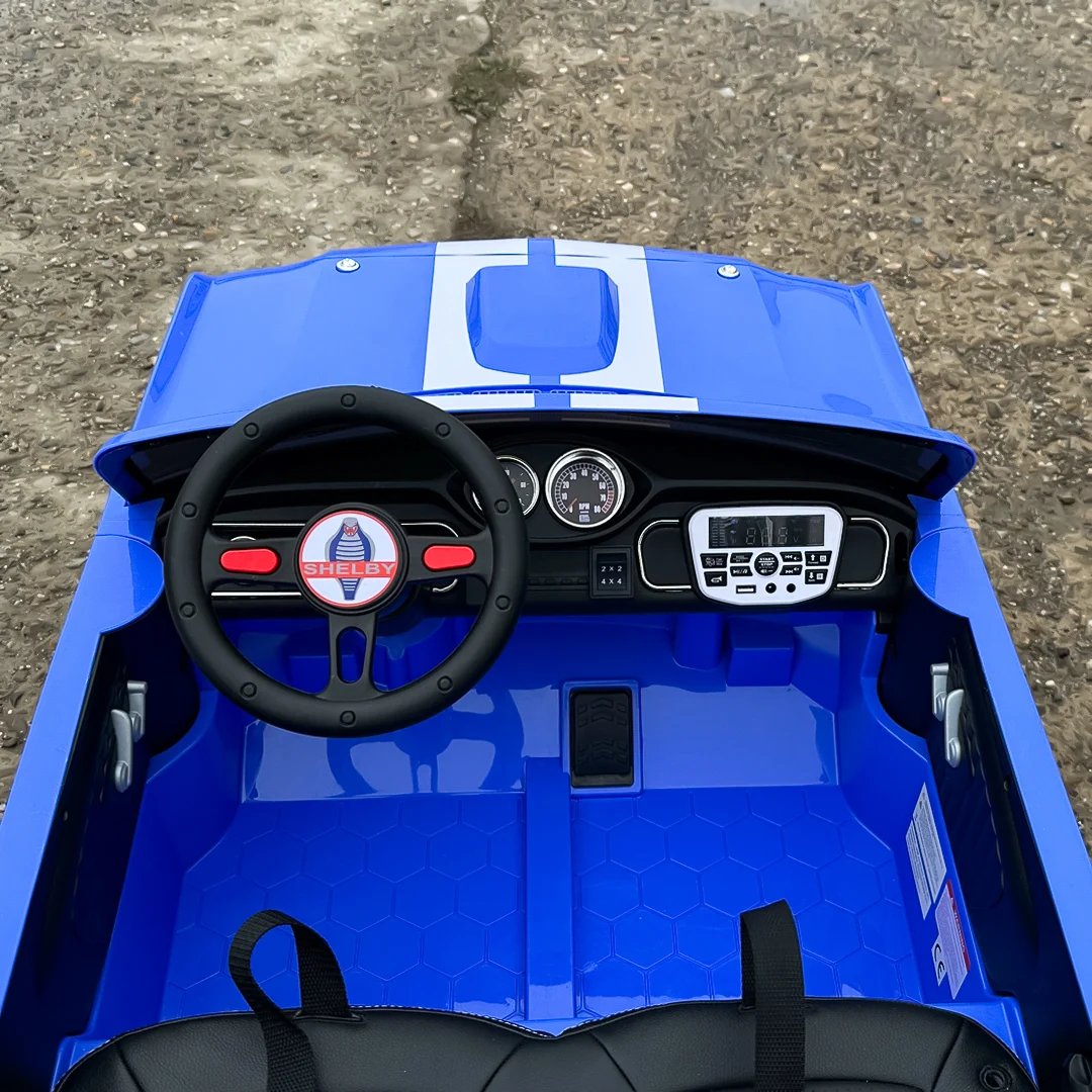 Kids Electric Ride-On Car, Ford Shelby GT350, 24V 800W, Premium Edition, 2-Seater, Blue [6]