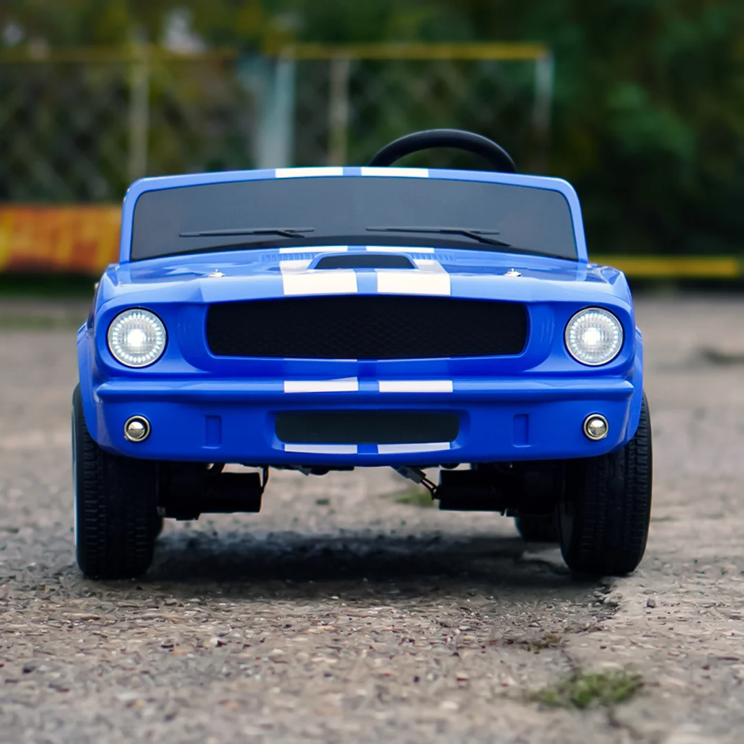 Kids Electric Ride-On Car, Ford Shelby GT350, 24V 800W, Premium Edition, 2-Seater, Blue [4]