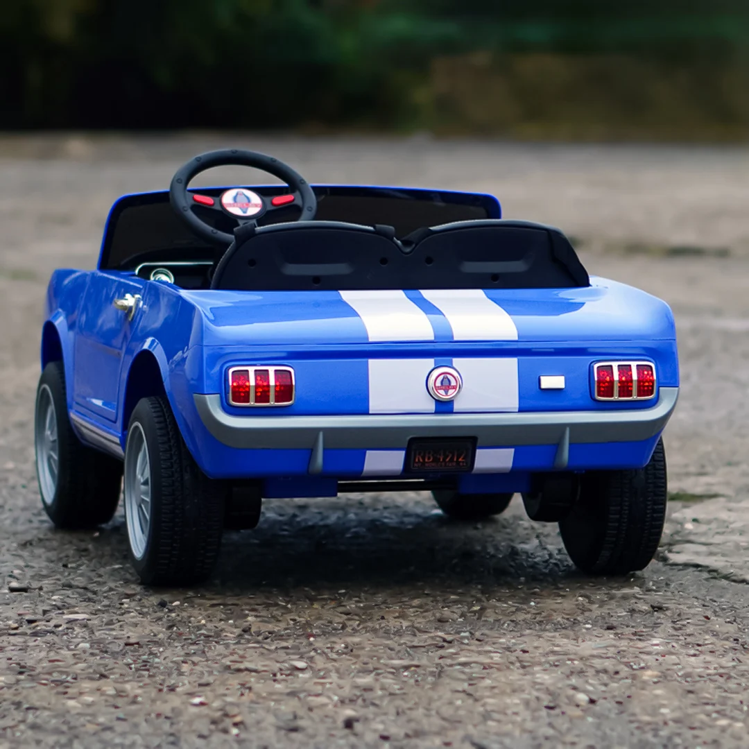 Kids Electric Ride-On Car, Ford Shelby GT350, 24V 800W, Premium Edition, 2-Seater, Blue [5]