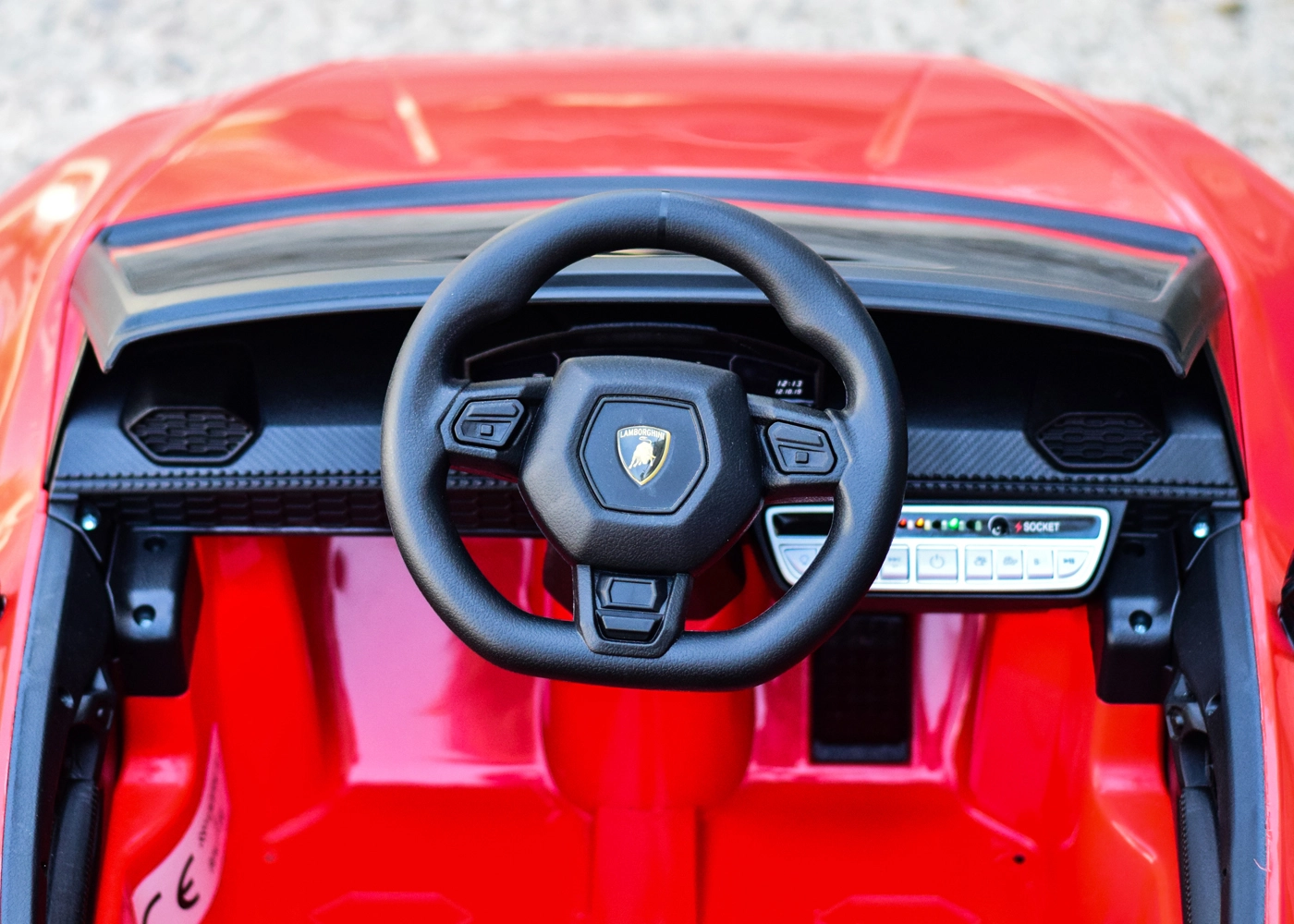 Licensed electric ride on car for children Lamborghini Huracan, 4x4, 120W, 12V, red [9]
