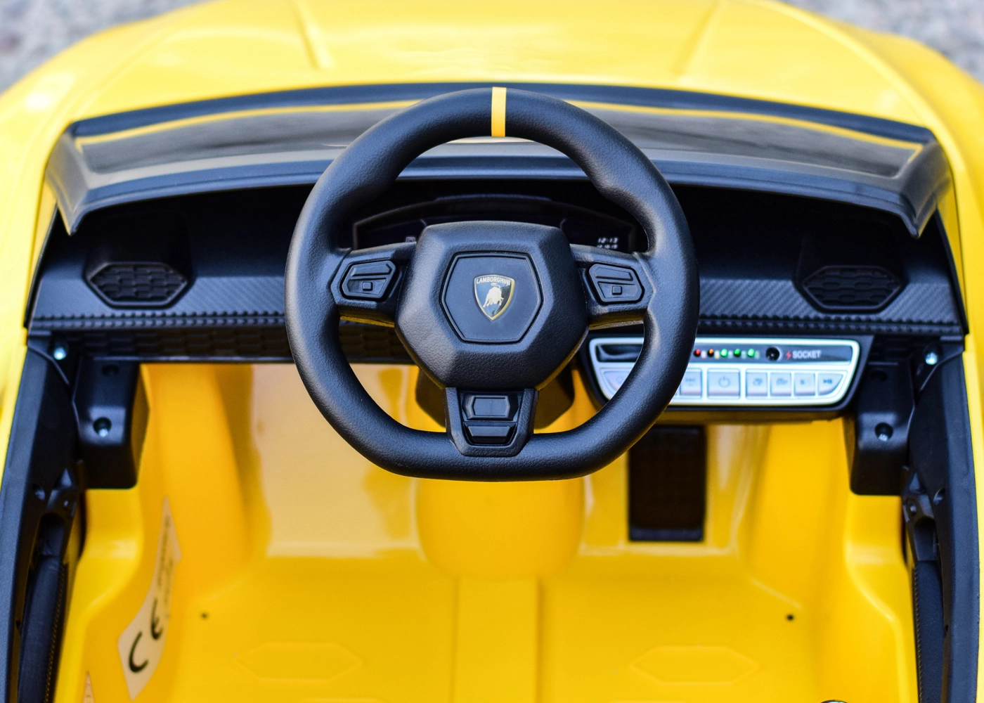 Licensed electric ride on car for children Lamborghini Huracan, 4x4, 120W, 12V, yellow [9]