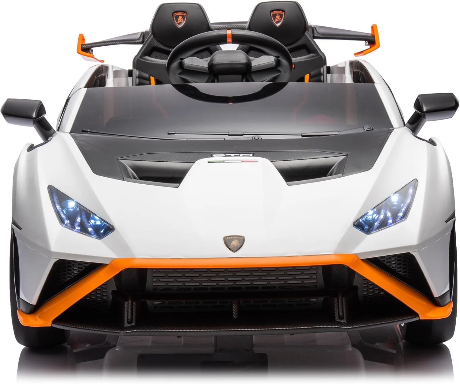 Lamborghini Huracan STO Kids Electric Car – 12V, 220W, Drift Mode, Premium Features, white [6]