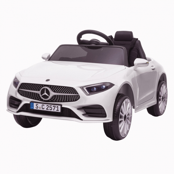 Children's licensed ride on car Mercedes CLS350, 50W, 12V, PREMIUM, white [13]