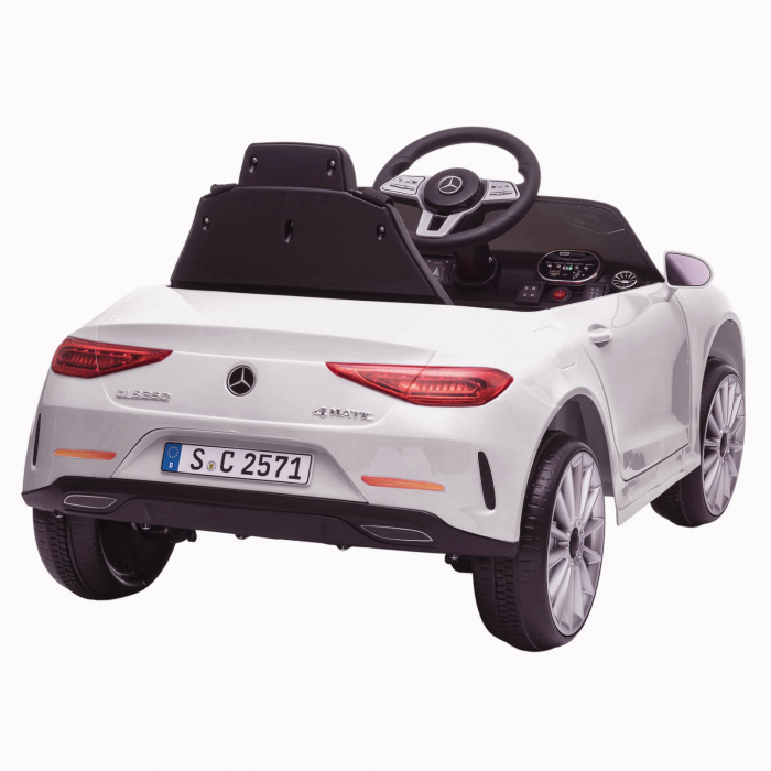 Children's licensed ride on car Mercedes CLS350, 50W, 12V, PREMIUM, white [16]