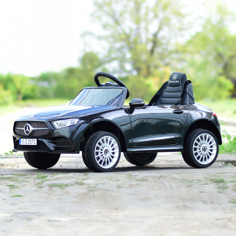 Children's licensed ride on car Mercedes CLS350, 50W, 12V, PREMIUM, black [13]