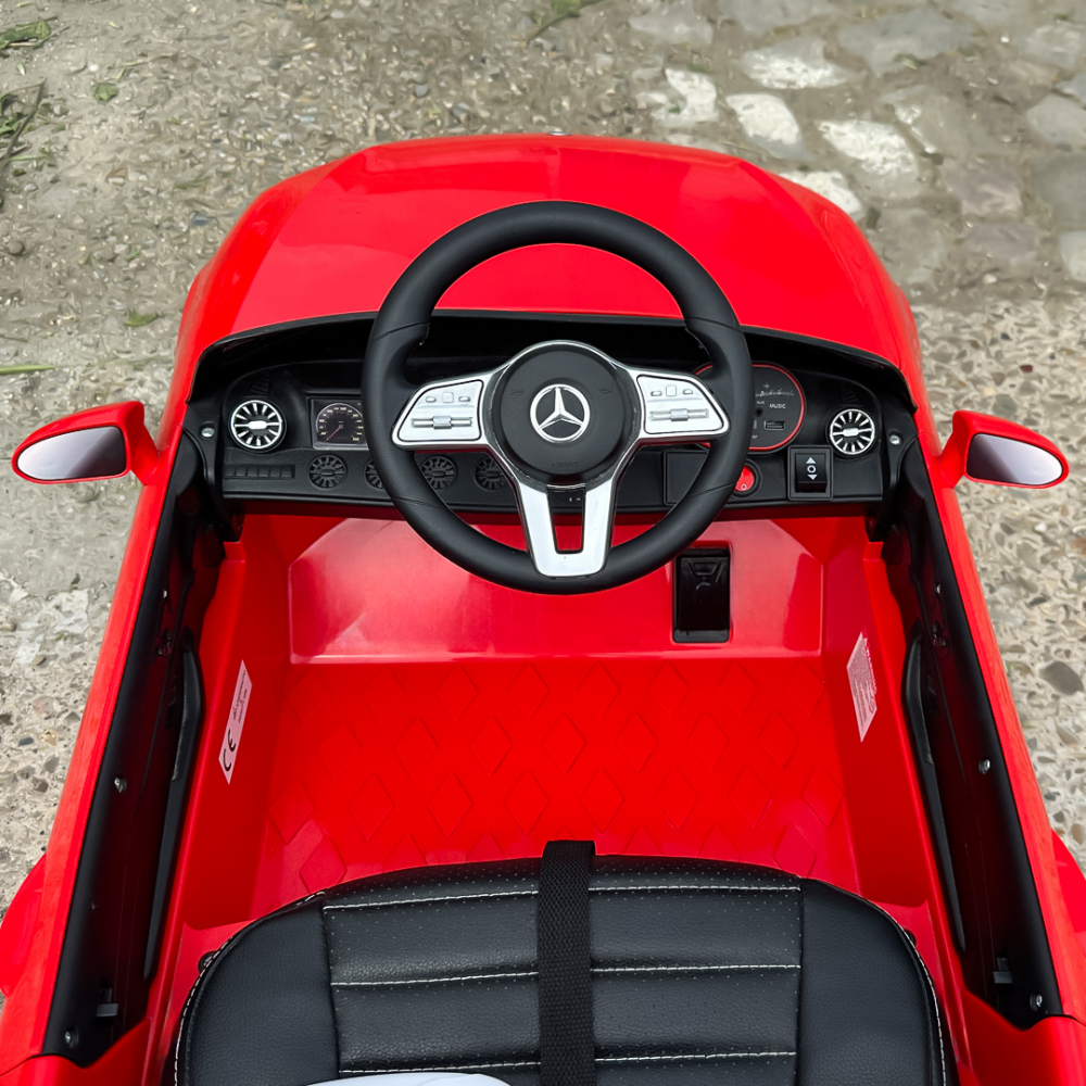 Children's licensed ride on car Mercedes CLS350, 50W, 12V, PREMIUM, red [13]