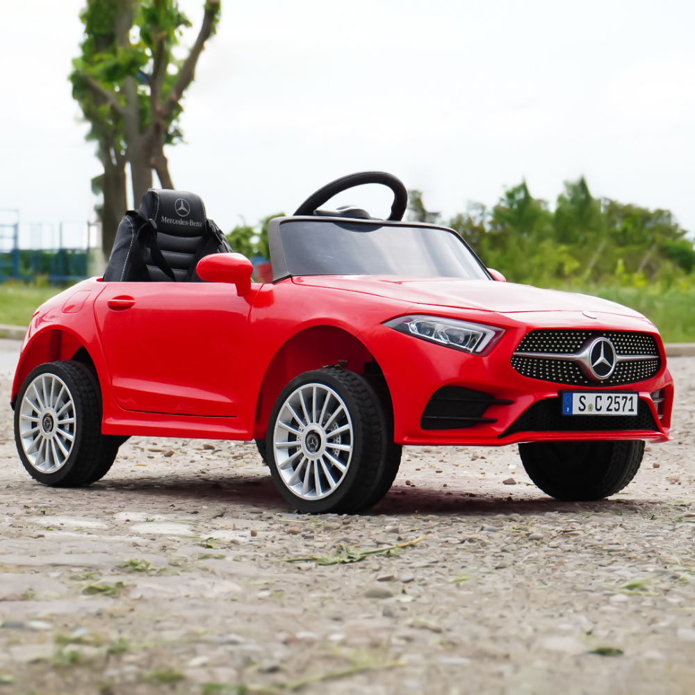 Children's licensed ride on car Mercedes CLS350, 50W, 12V, PREMIUM, red [10]