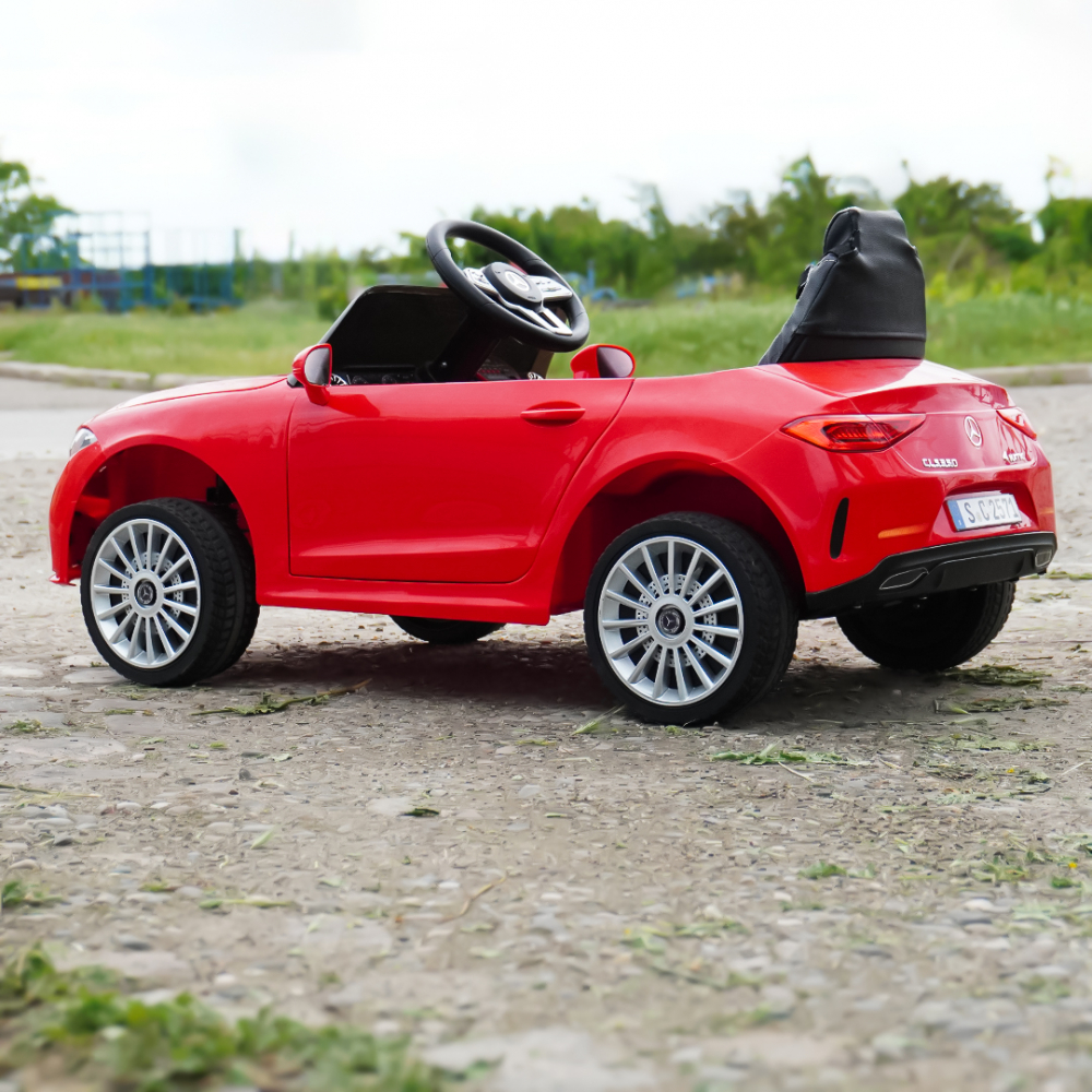 Children's licensed ride on car Mercedes CLS350, 50W, 12V, PREMIUM, red [6]