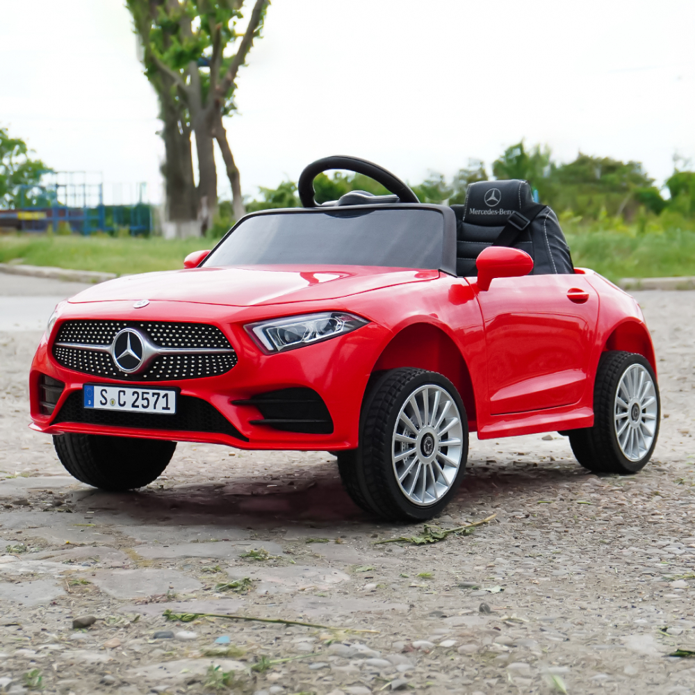 Children's licensed ride on car Mercedes CLS350, 50W, 12V, PREMIUM, red [2]