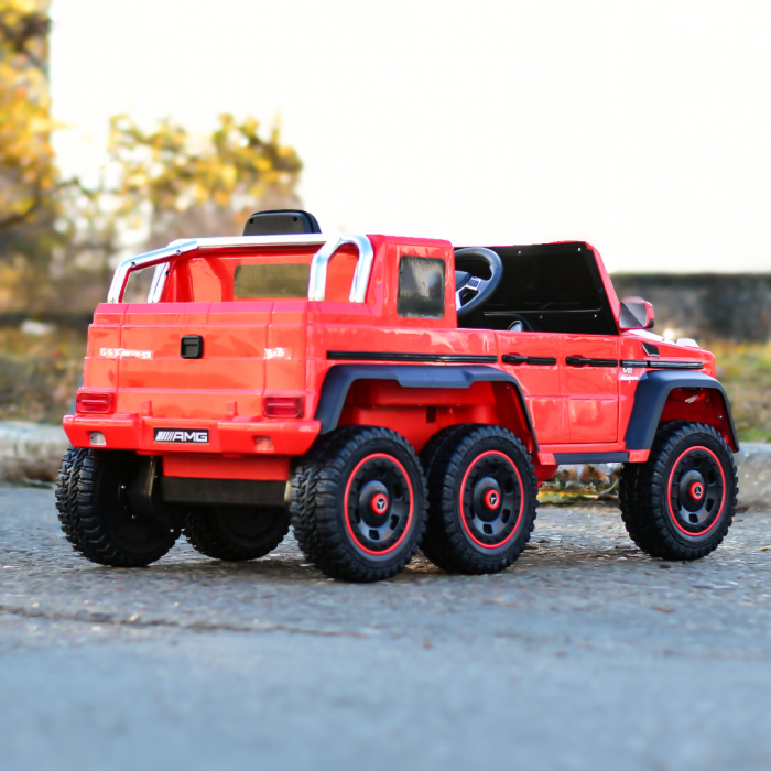 Licensed ride-on car for children Mercedes G63 6x6, 400W, 24V, premium, red [9]