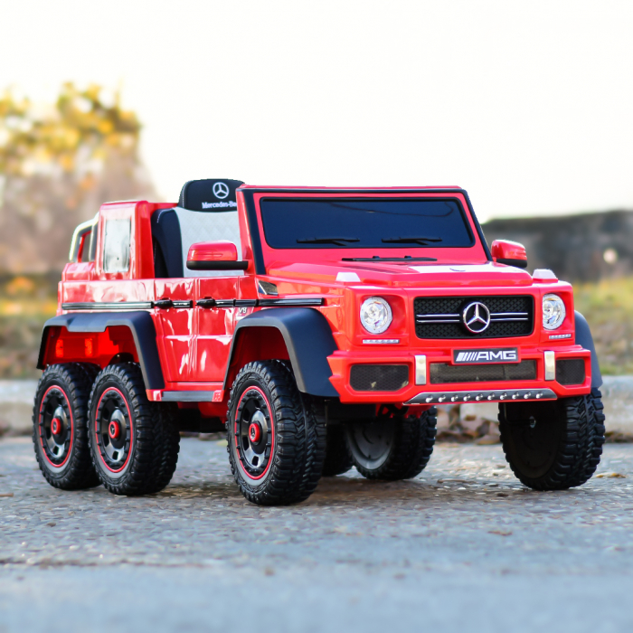 Licensed ride-on car for children Mercedes G63 6x6, 400W, 24V, premium, red [12]
