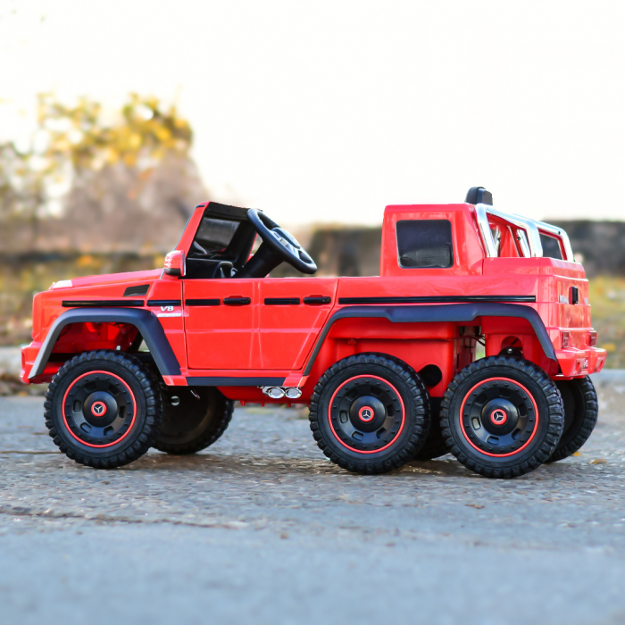 Licensed ride-on car for children Mercedes G63 6x6, 400W, 24V, premium, red [6]