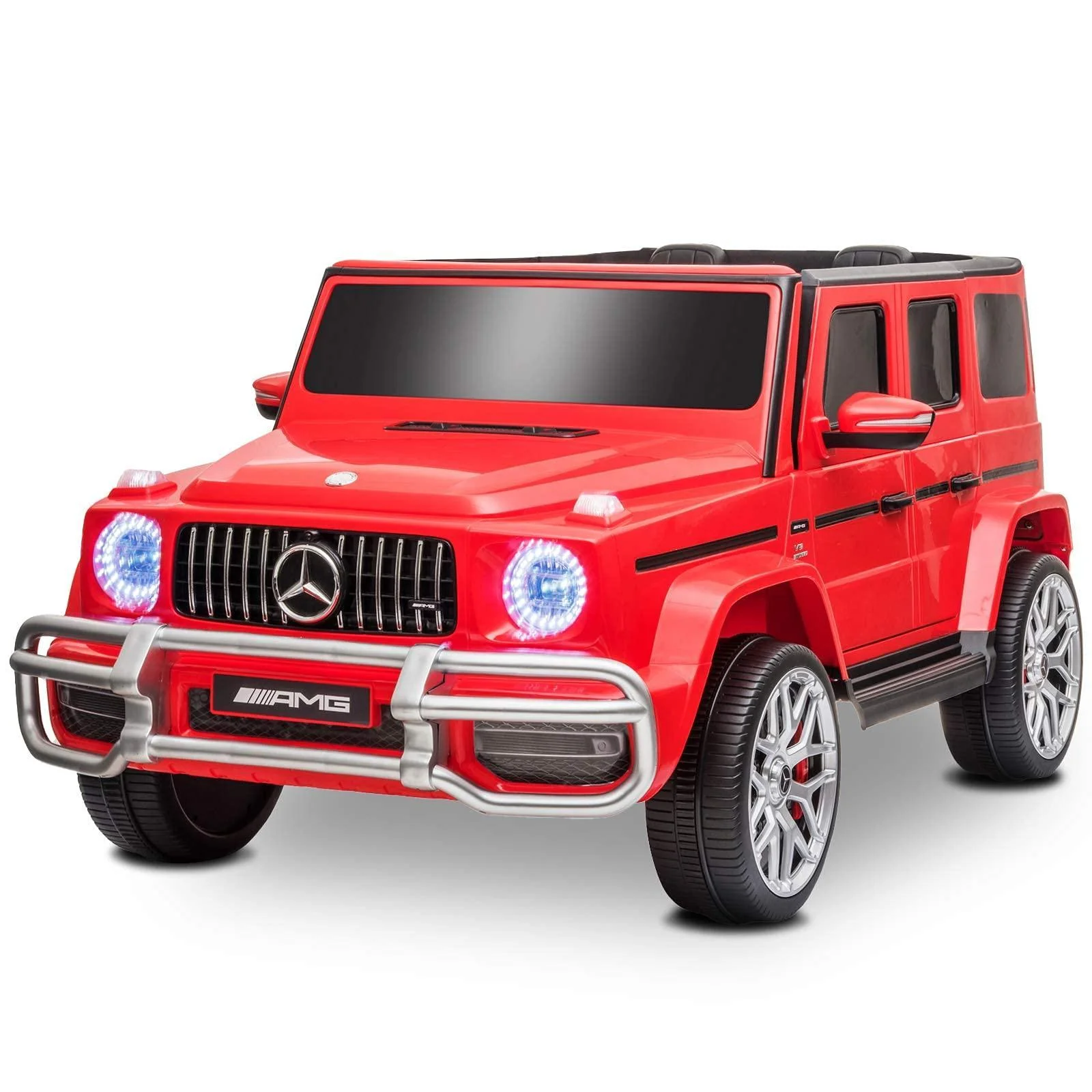 Licensed ride-on car for children Mercedes G63 XXL, with 2 seats, 4x4, 180W 12V, premium, red [6]