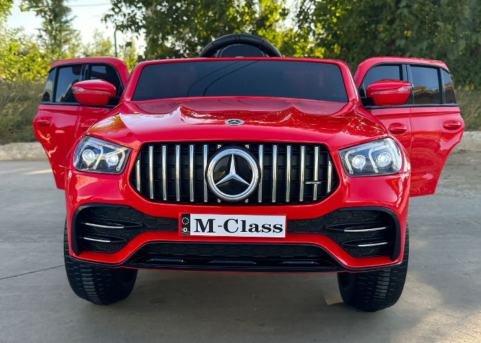 Masinuta electrica copii Mercedes M-class, 4x4, 140W, 12V-10Ah, premium, rosie [5]