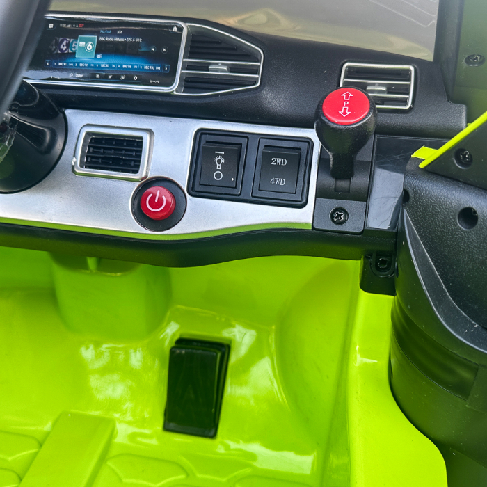 Licensed ride on car for children Mercedes M-class, 4x4, 140W, 12V-10Ah, premium, green [12]