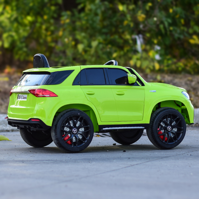 Licensed ride on car for children Mercedes M-class, 4x4, 140W, 12V-10Ah, premium, green [8]