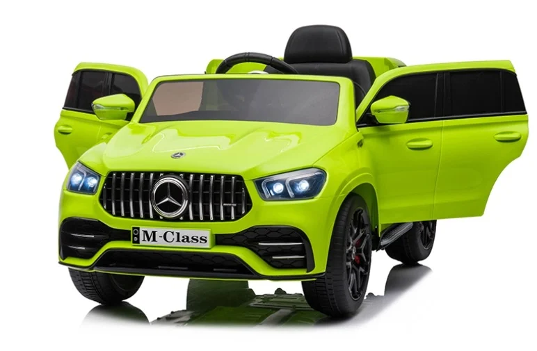 Licensed ride on car for children Mercedes M-class, 4x4, 140W, 12V-10Ah, premium, green [13]