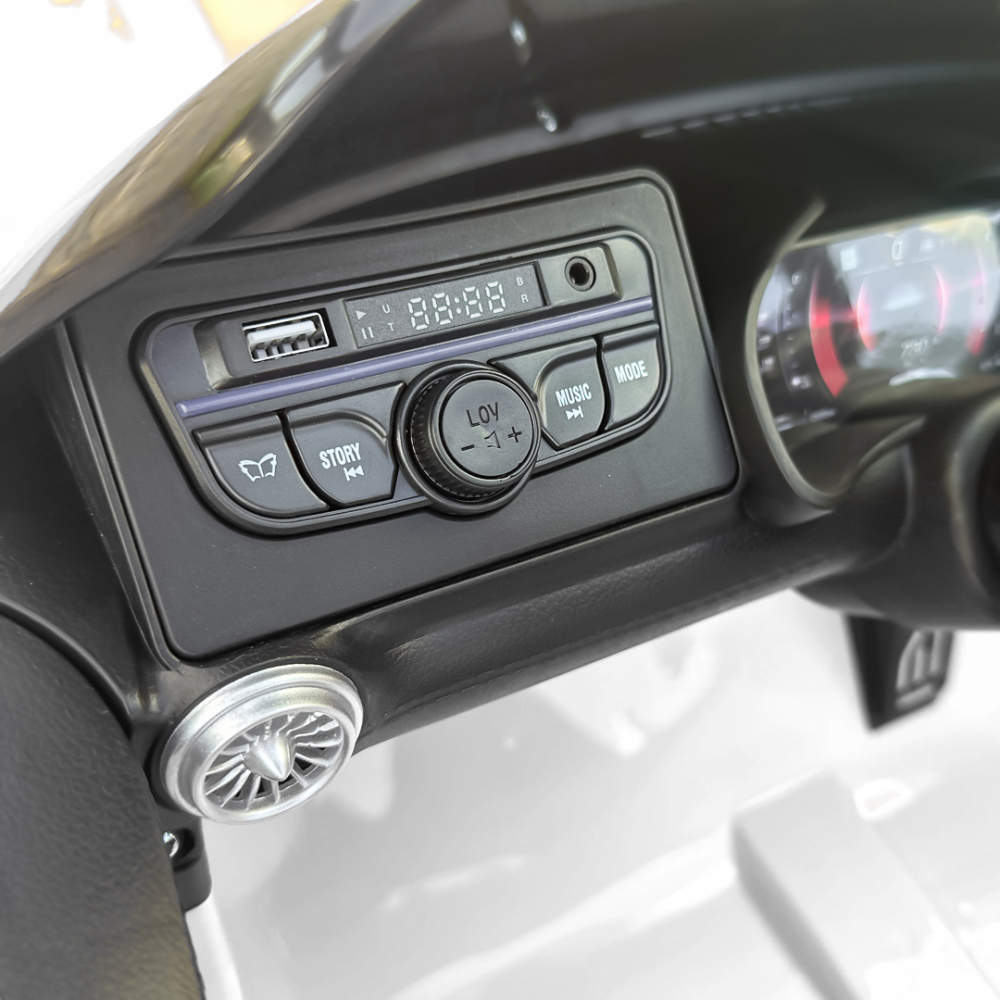 Masinuta electrica copii Mercedes SL63, 160W, 12V 10Ah, bluetooth, premium, alba [10]