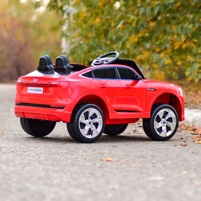Electric licensed ride-on car for children Audi E-tron Sportback, Premium, red [4]
