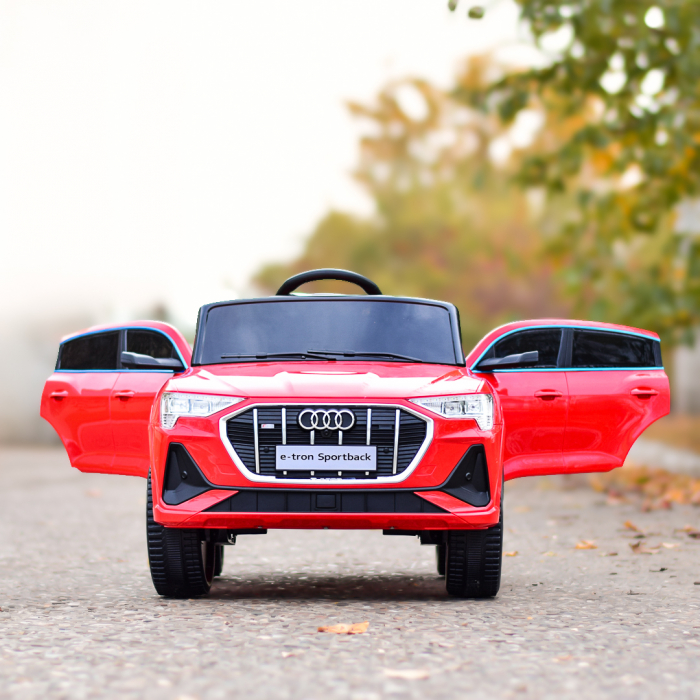 Electric licensed ride-on car for children Audi E-tron Sportback, Premium, red [5]