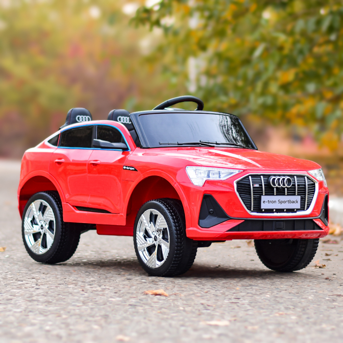 Electric licensed ride-on car for children Audi E-tron Sportback, Premium, red [2]