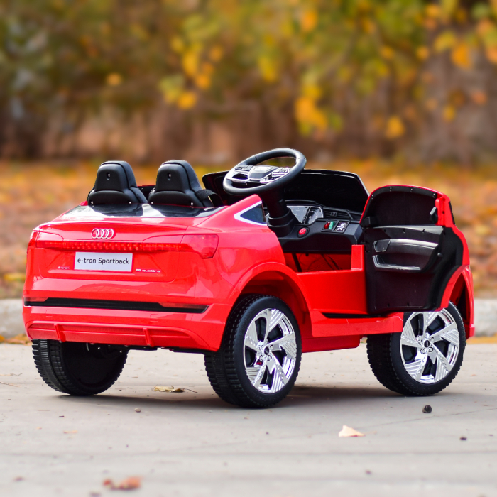 Electric licensed ride-on car for children Audi E-tron Sportback, Premium, red [9]