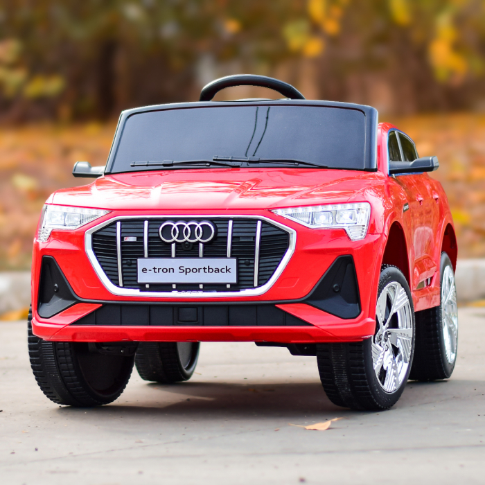 Electric licensed ride-on car for children Audi E-tron Sportback, Premium, red [12]