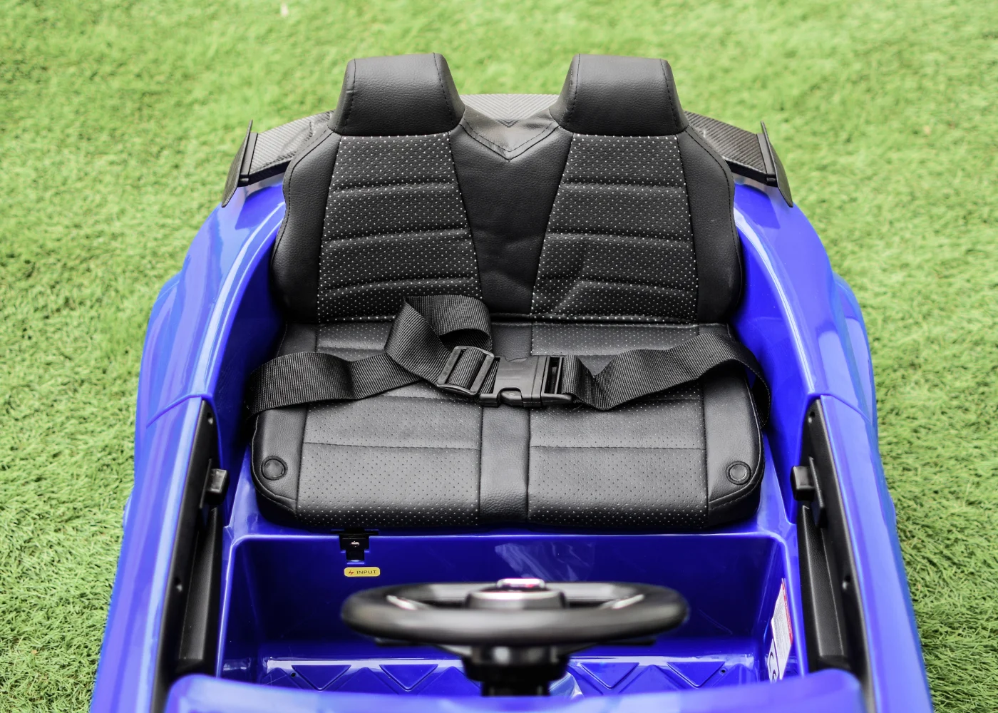 Masinuta electrica cu licenta Audi TTRS Roadster 70W 12V, cu roti moi, scaun tapitat, albastru [8]