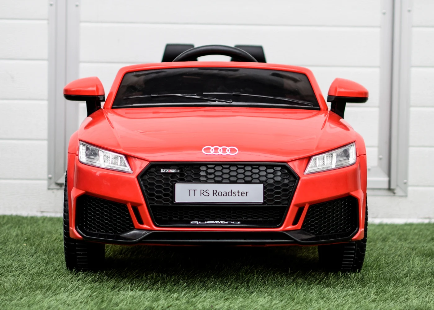 Licensed electric ride-on Audi TTRS Roadster 70W 12V, EVA wheels, leather seat, red [2]