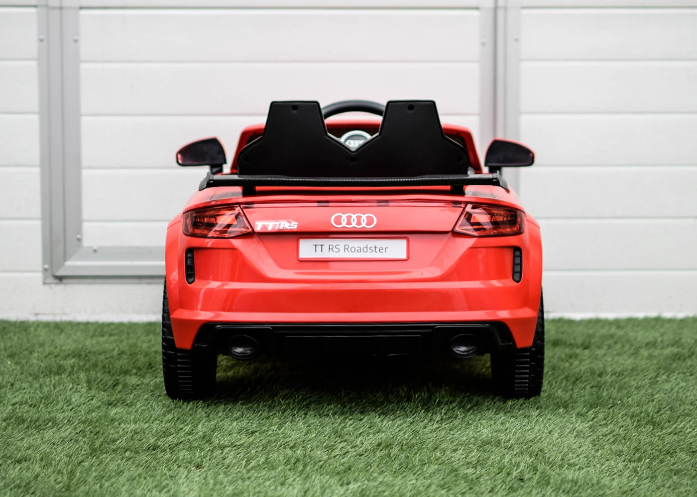 Licensed electric ride-on Audi TTRS Roadster 70W 12V, EVA wheels, leather seat, red [8]