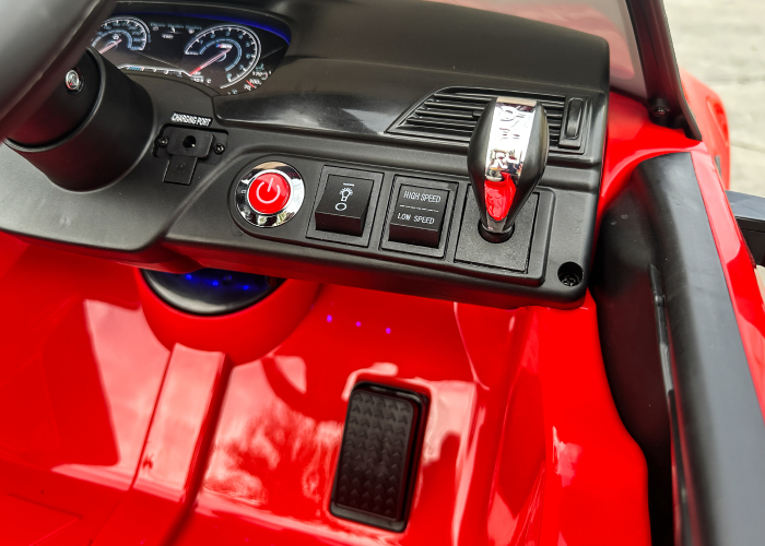Masinuta electrica cu licenta Bmw M5 Competition, 24V, 500W cu scaun tapitat, editie drift, rosie [20]