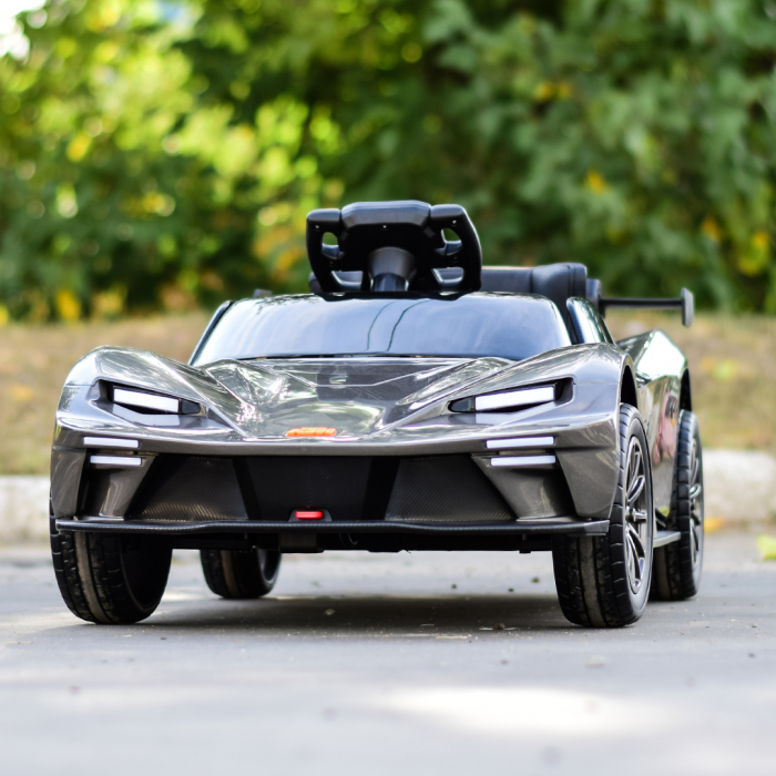 Masinuta electrica cu licenta KTM X-BOW GTX, pentru copii 2-6 ani, 90W, 12V-7Ah, premium, gri [3]