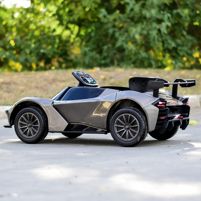 Masinuta electrica cu licenta KTM X-BOW GTX, pentru copii 2-6 ani, 90W, 12V-7Ah, premium, gri [6]