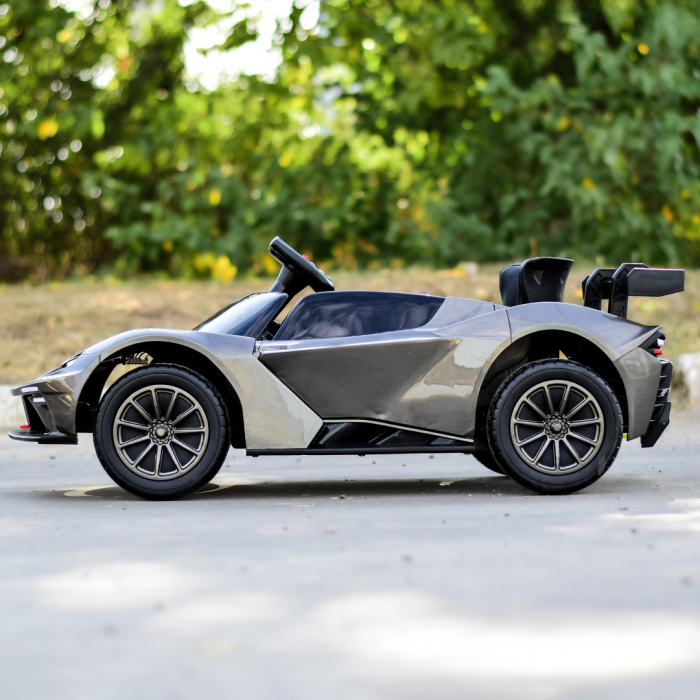 Masinuta electrica cu licenta KTM X-BOW GTX, pentru copii 2-6 ani, 90W, 12V-7Ah, premium, gri [5]