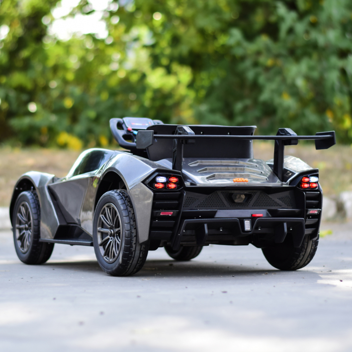 Masinuta electrica cu licenta KTM X-BOW GTX, pentru copii 2-6 ani, 90W, 12V-7Ah, premium, gri [8]