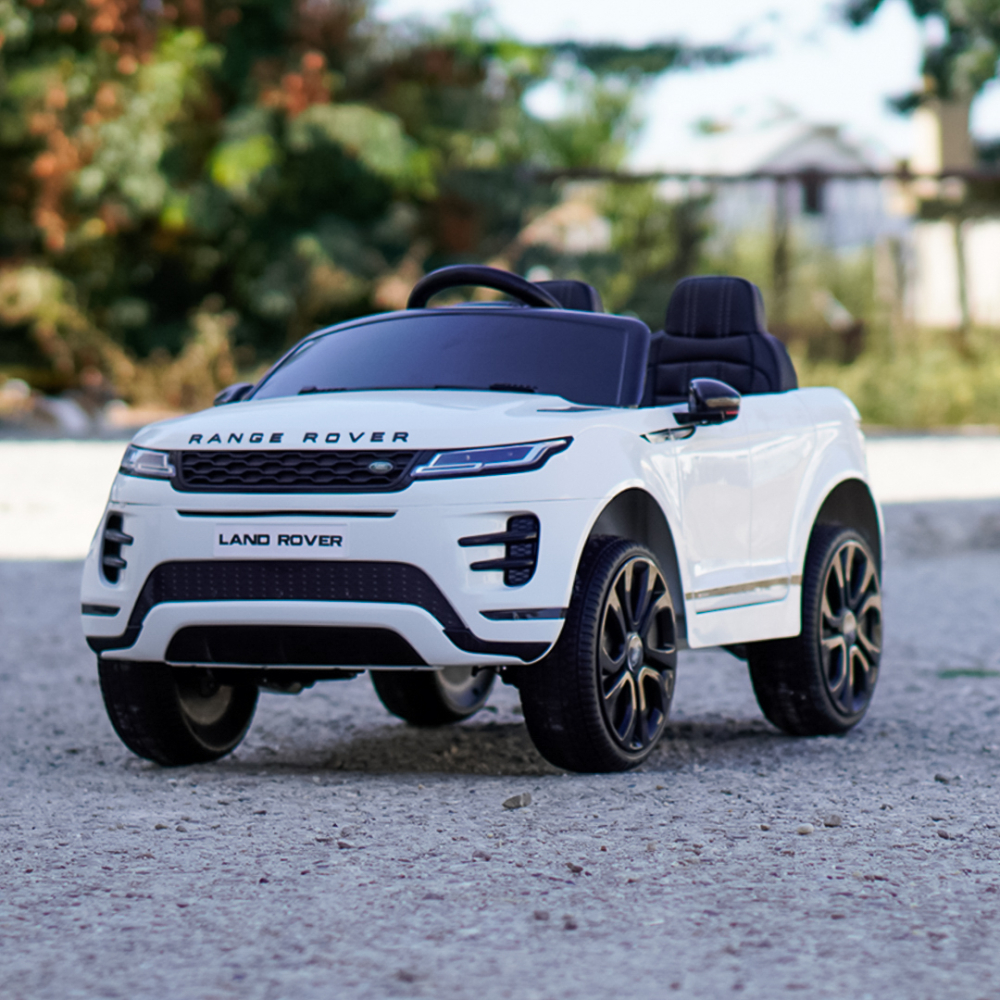 Licensed electric ride-on car for children Range Rover, 4x4, 140W, 12V, Premium, white [3]
