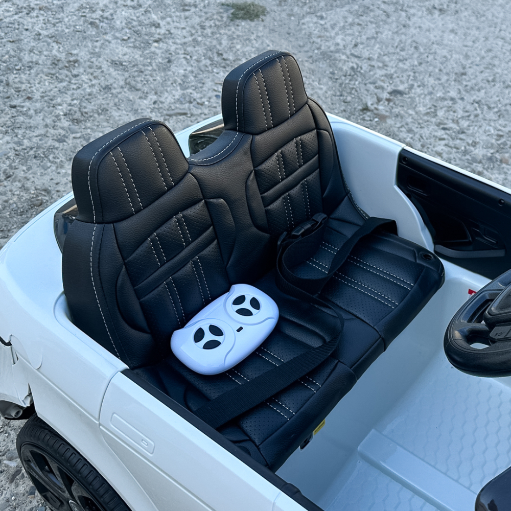 Licensed electric ride-on car for children Range Rover, 4x4, 140W, 12V, Premium, white [12]