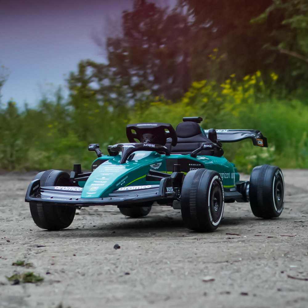 Masinuta electrica de Formula 1 pentru copii Aston Martin, 160W, 24V 5Ah, echipare premium, verde [4]