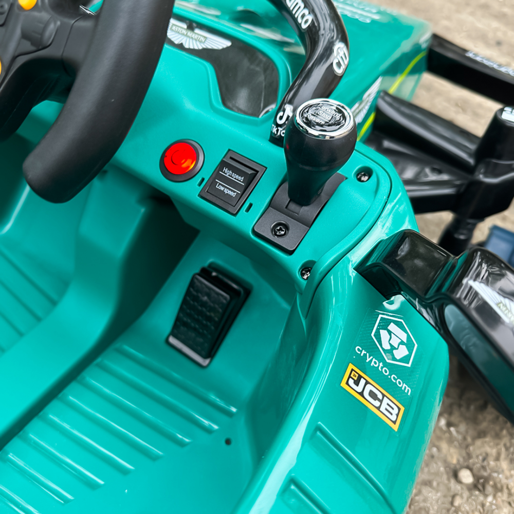 Masinuta electrica de Formula 1 pentru copii Aston Martin, 160W, 24V 5Ah, echipare premium, verde [16]
