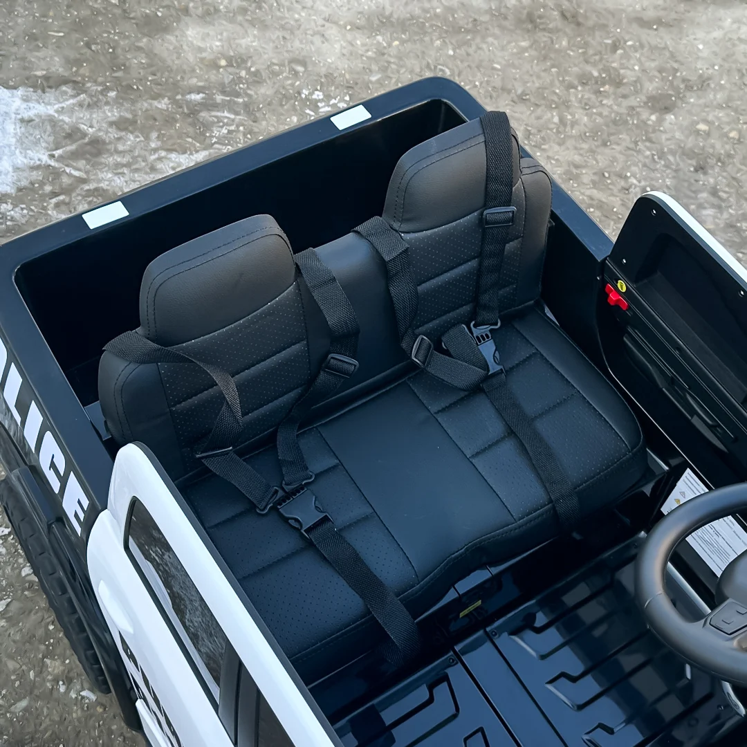 Masinuta electrica de politie, DODGE RAM 2500 REBEL, 400W, 24V, premium, neagra [8]