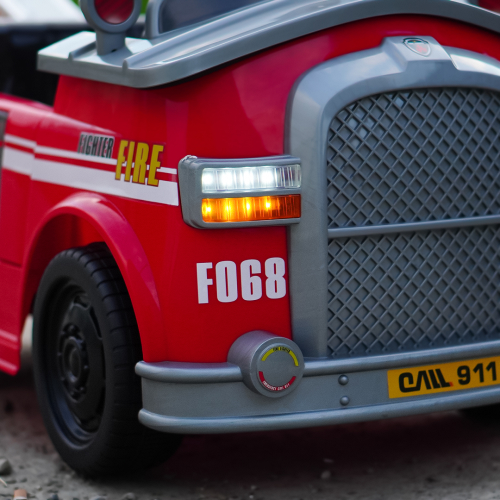 Ride on fire truck BJJ306 for children, 70W, 12V, red [15]