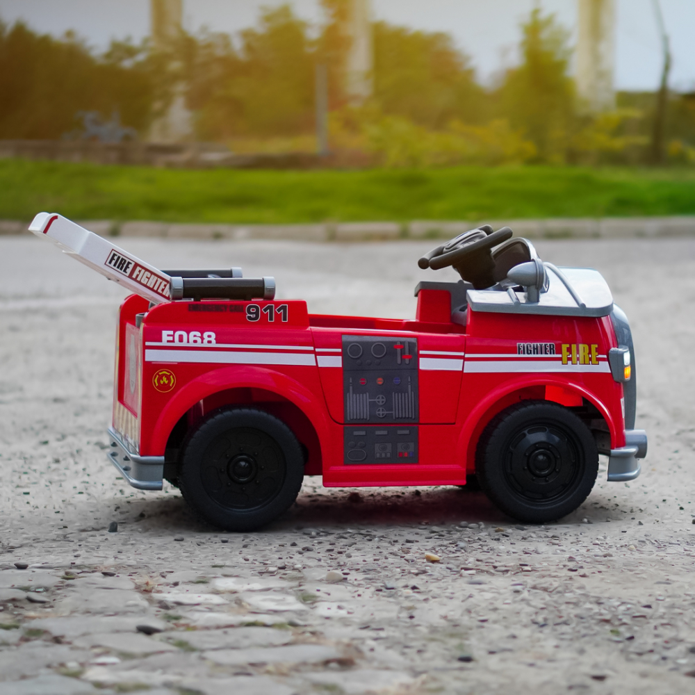 Ride on fire truck BJJ306 for children, 70W, 12V, red [6]