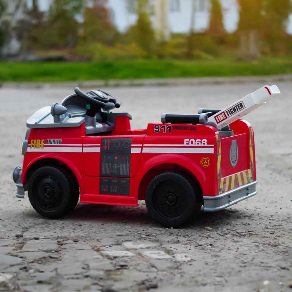 Ride on fire truck BJJ306 for children, 70W, 12V, red [10]