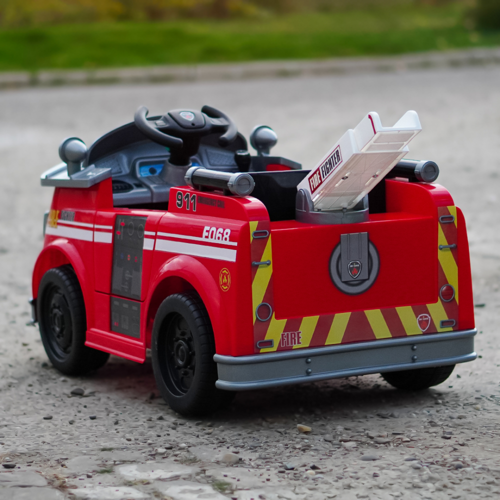 Ride on fire truck BJJ306 for children, 70W, 12V, red [9]