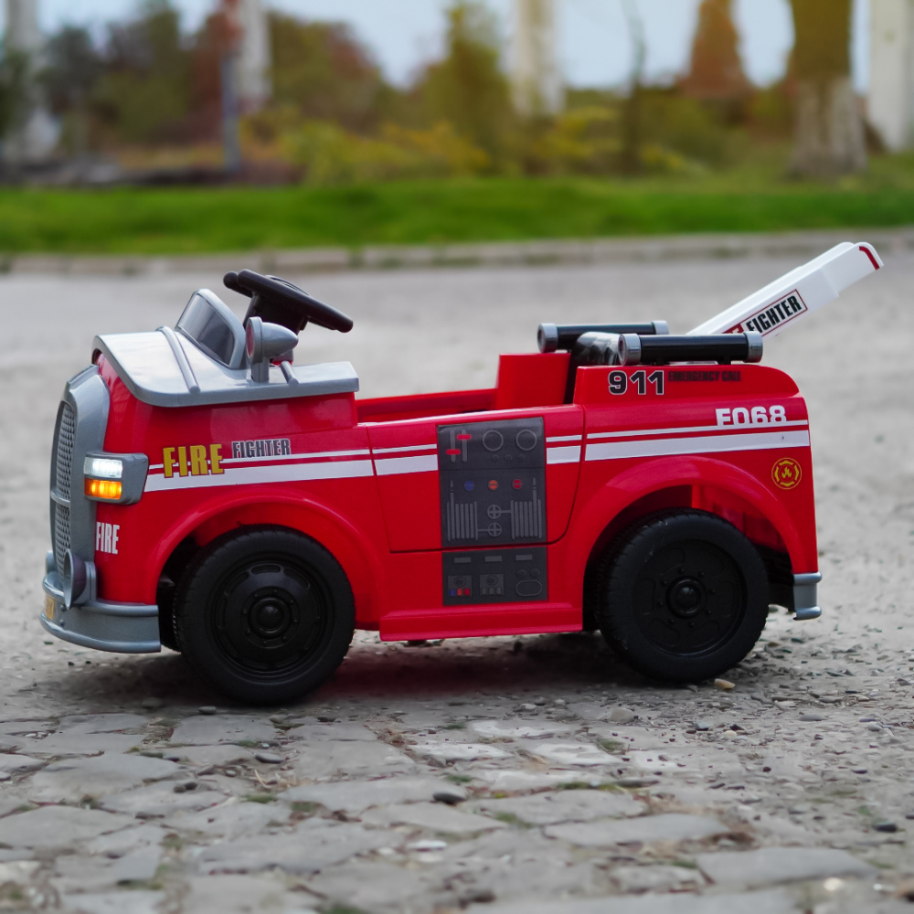 Ride on fire truck BJJ306 for children, 70W, 12V, red [11]