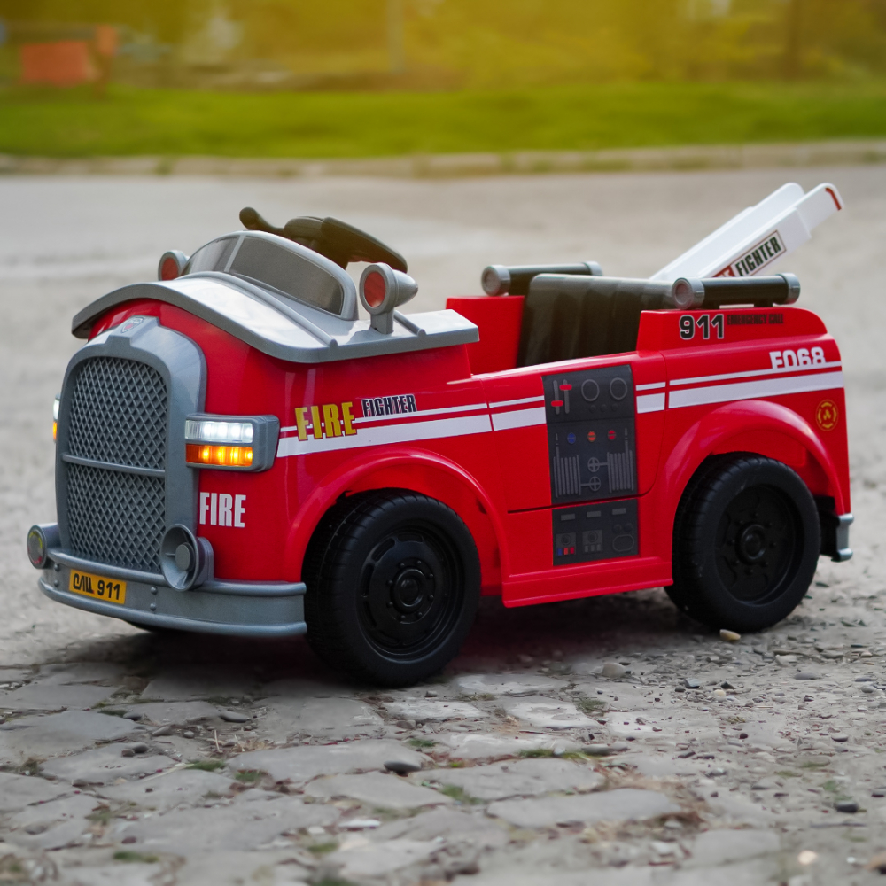 Ride on fire truck BJJ306 for children, 70W, 12V, red [12]