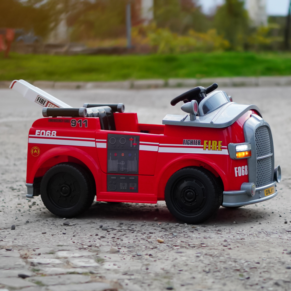 Ride on fire truck BJJ306 for children, 70W, 12V, red [5]