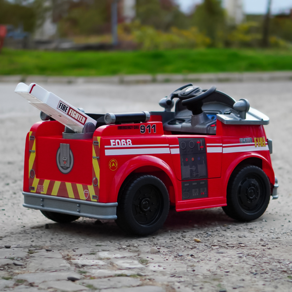 Ride on fire truck BJJ306 for children, 70W, 12V, red [7]